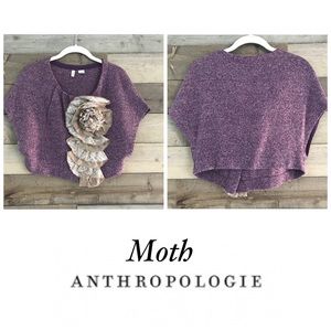 S/M Anthropologie Moth Wool Adler Shrug Cardigan